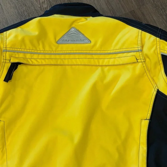 Tourmaster Men’s Black And Yellow Motorcycle Jacket Size S Multiple Pockets - Picture 5 of 7